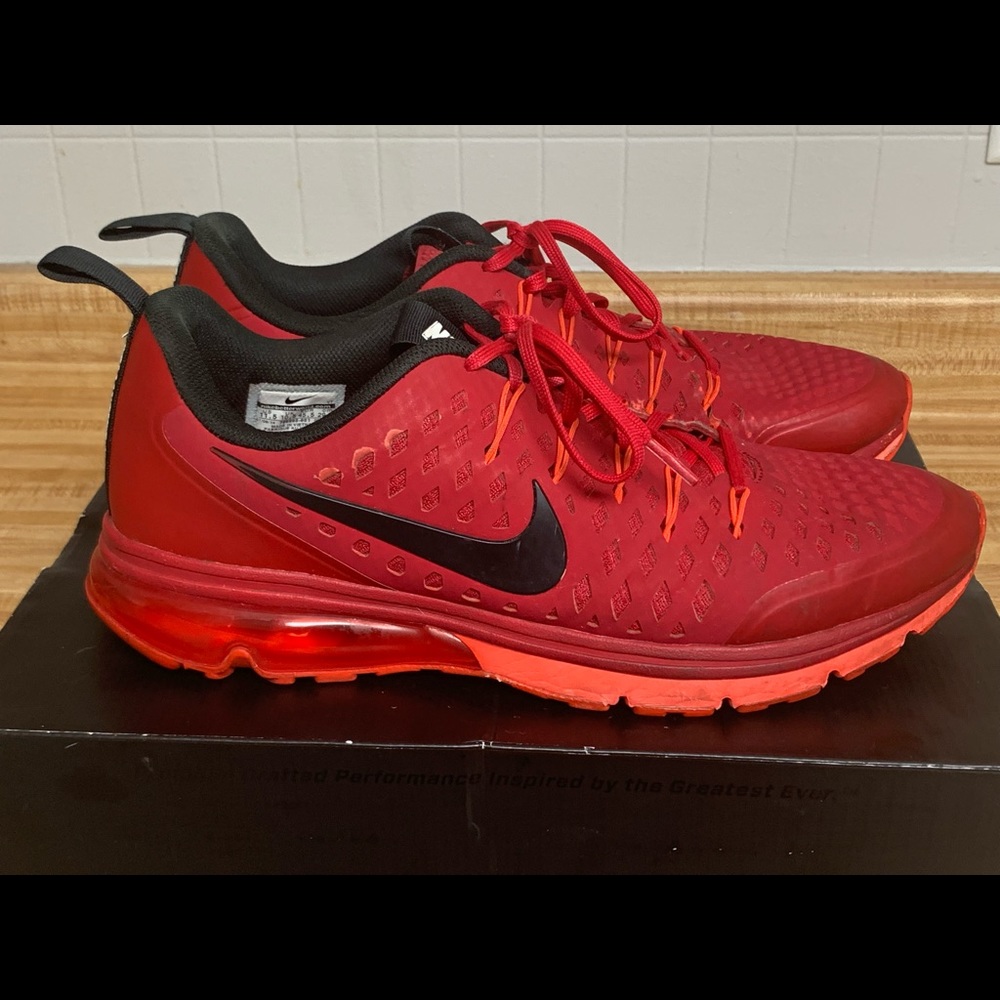 NIKE AIR MAX SUPREME 3 RED MENS SIZE 11.5 EXCELLENT CONDITION RARE